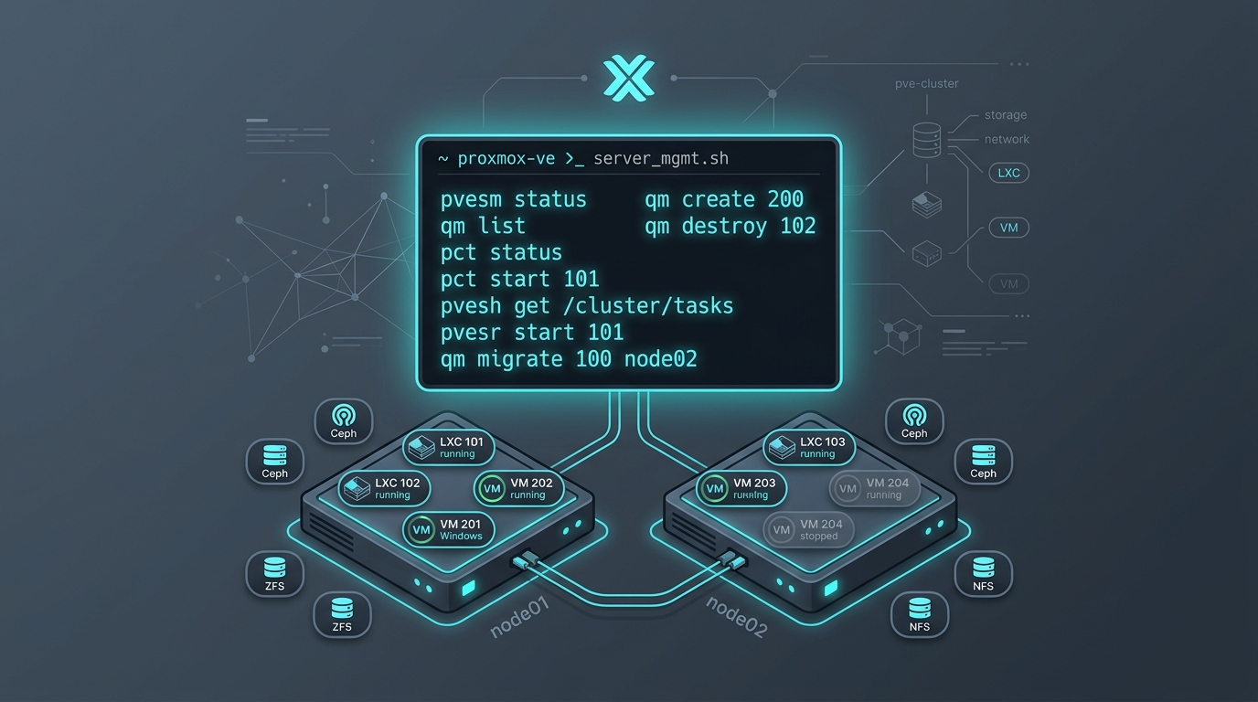 Proxmox VE Cheatsheet Preview
